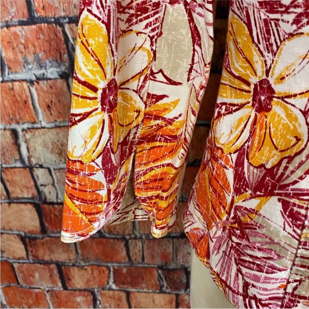 Ruby Rd Tropical Print Beaded Jacket - image 8